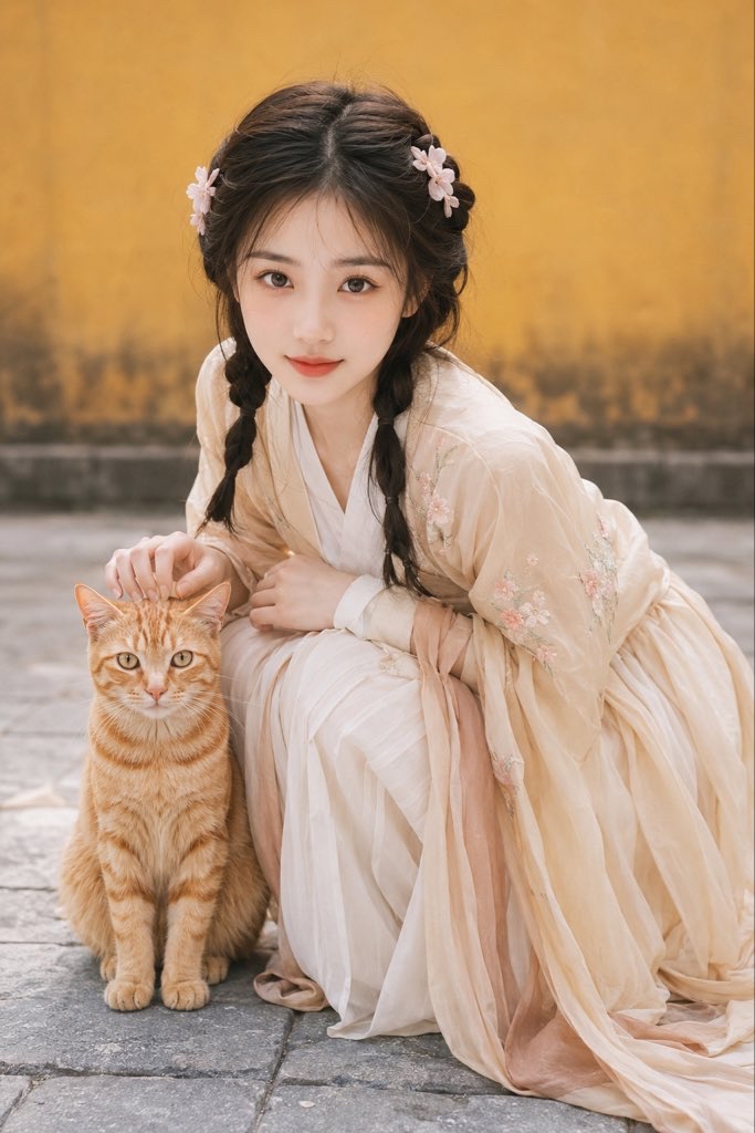 古寺猫咪少女