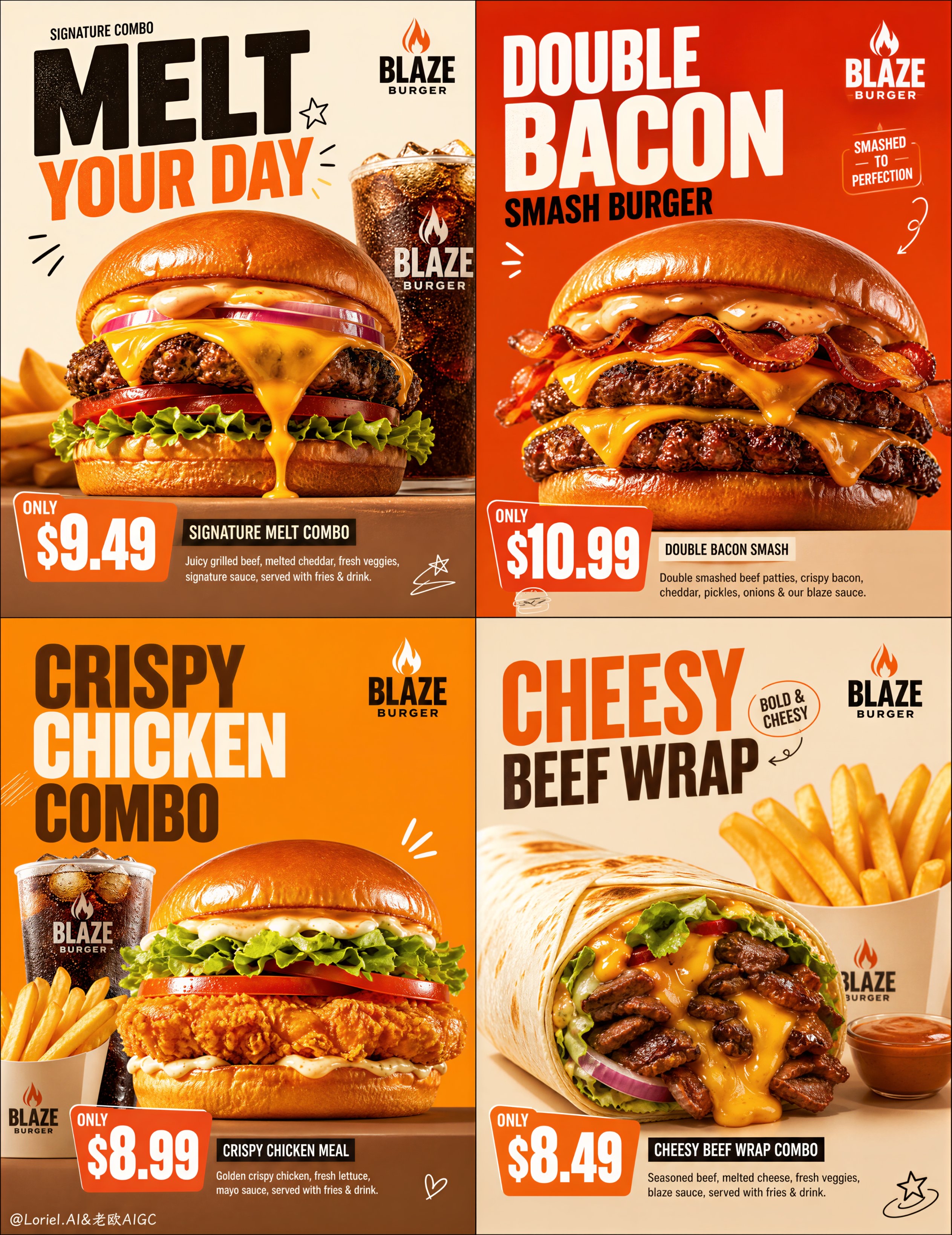 🍔If you want your menu to look sophisticated, don’t cram ...