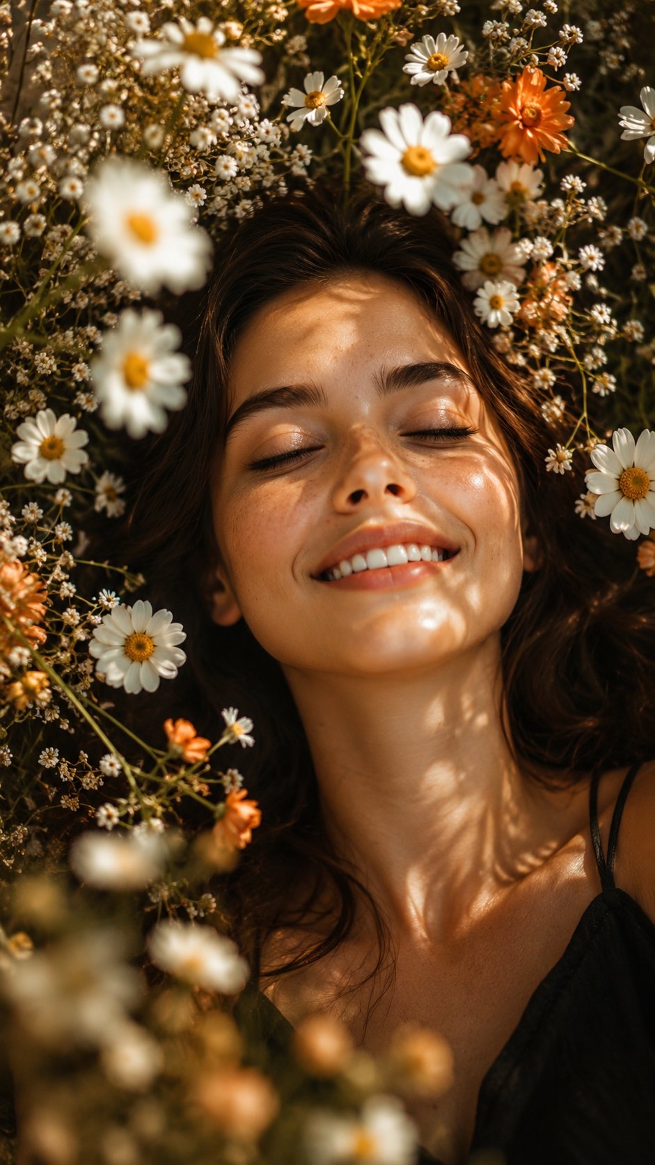 Ultra-realistic cinematic close-up portrait of a beautiful y...