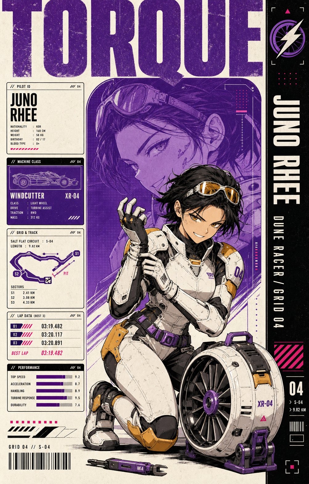 Violet Manga角色档案：VISUAL OS 007