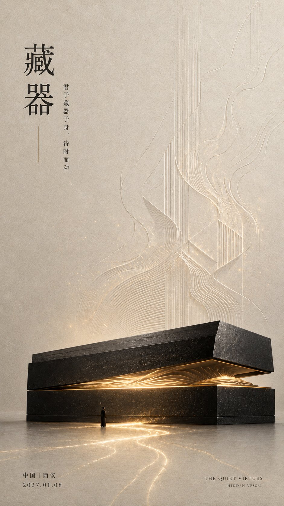 东方留白修养箴言海报