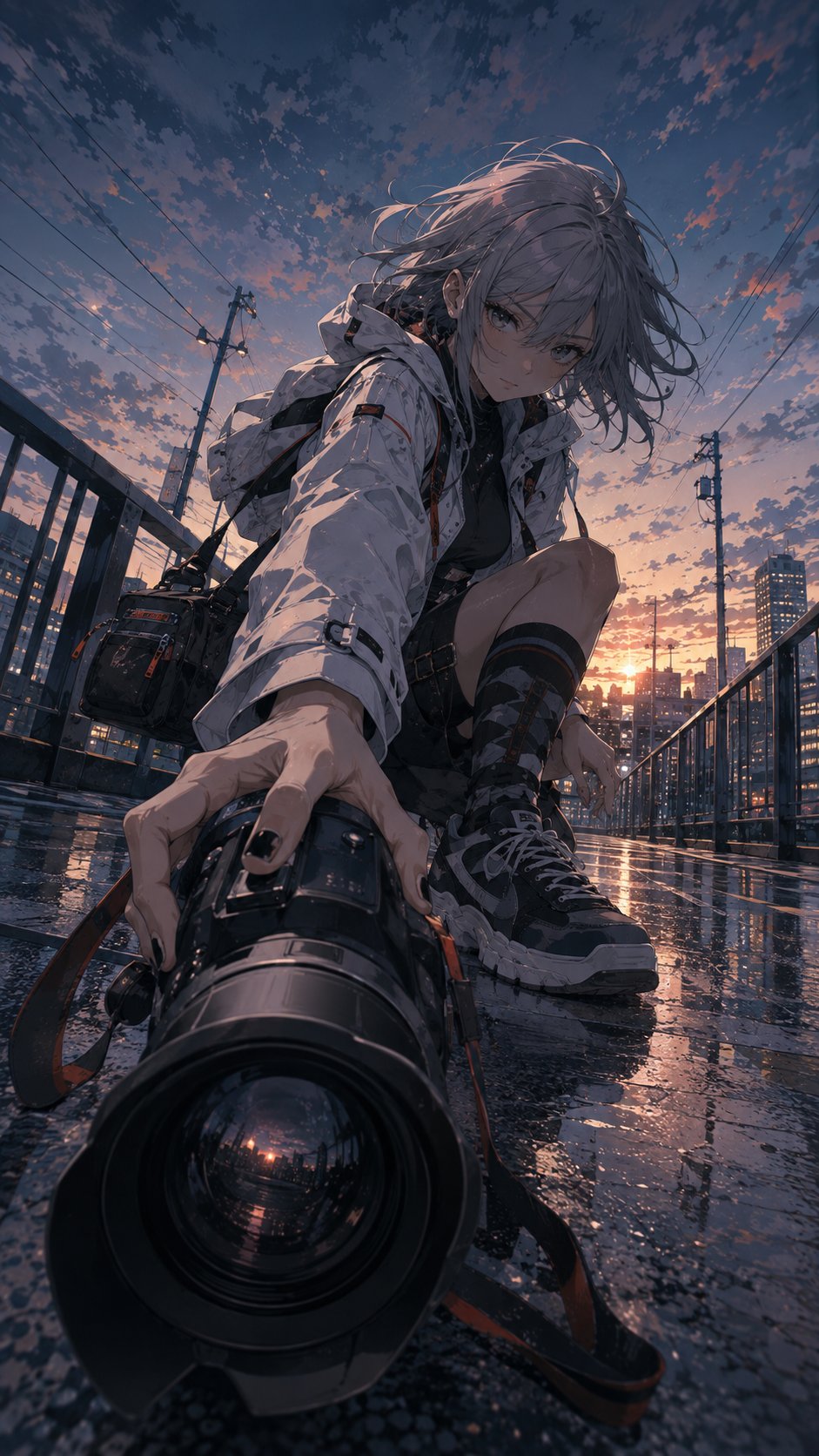 极限运动动漫透视插画框架 - 图 3