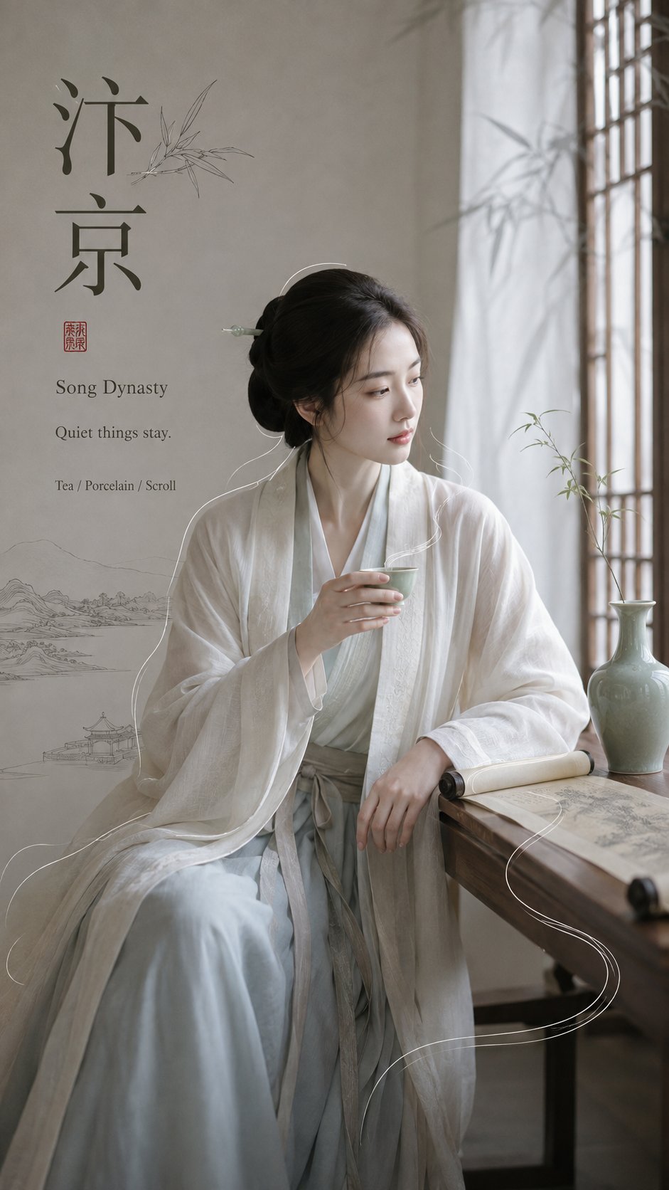 古风人物朝代策展海报框架 - 图 2