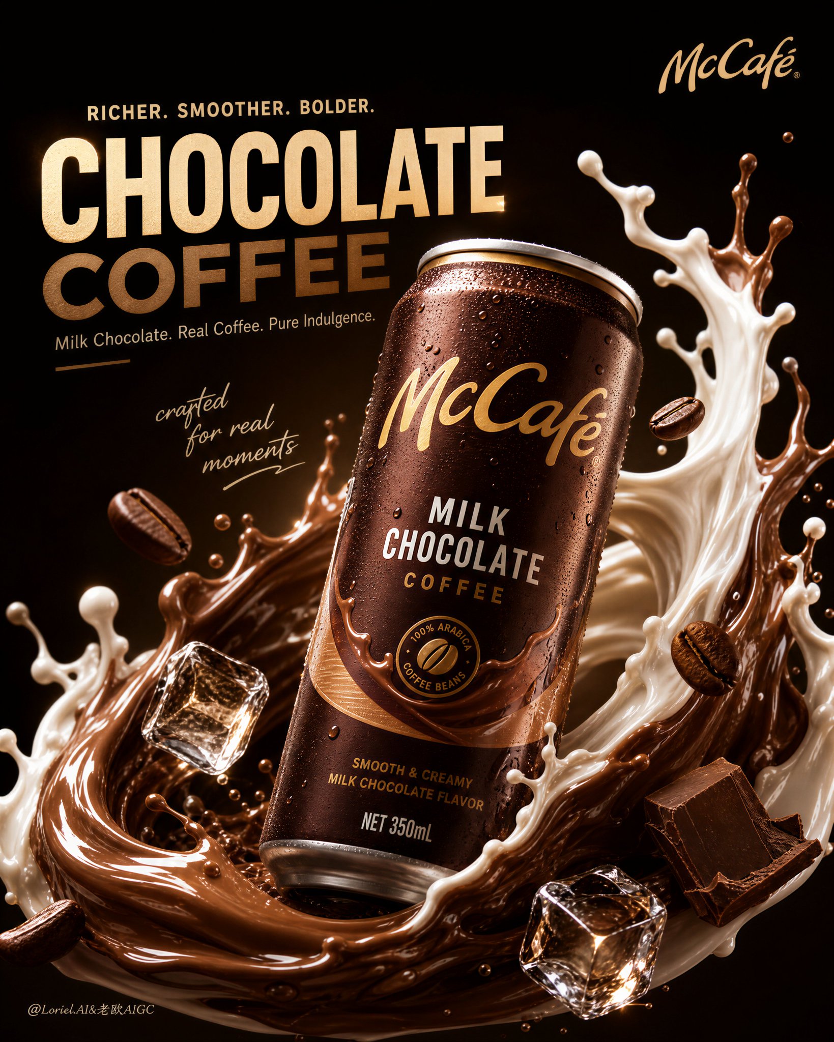 McCafé 双液体饮料海报