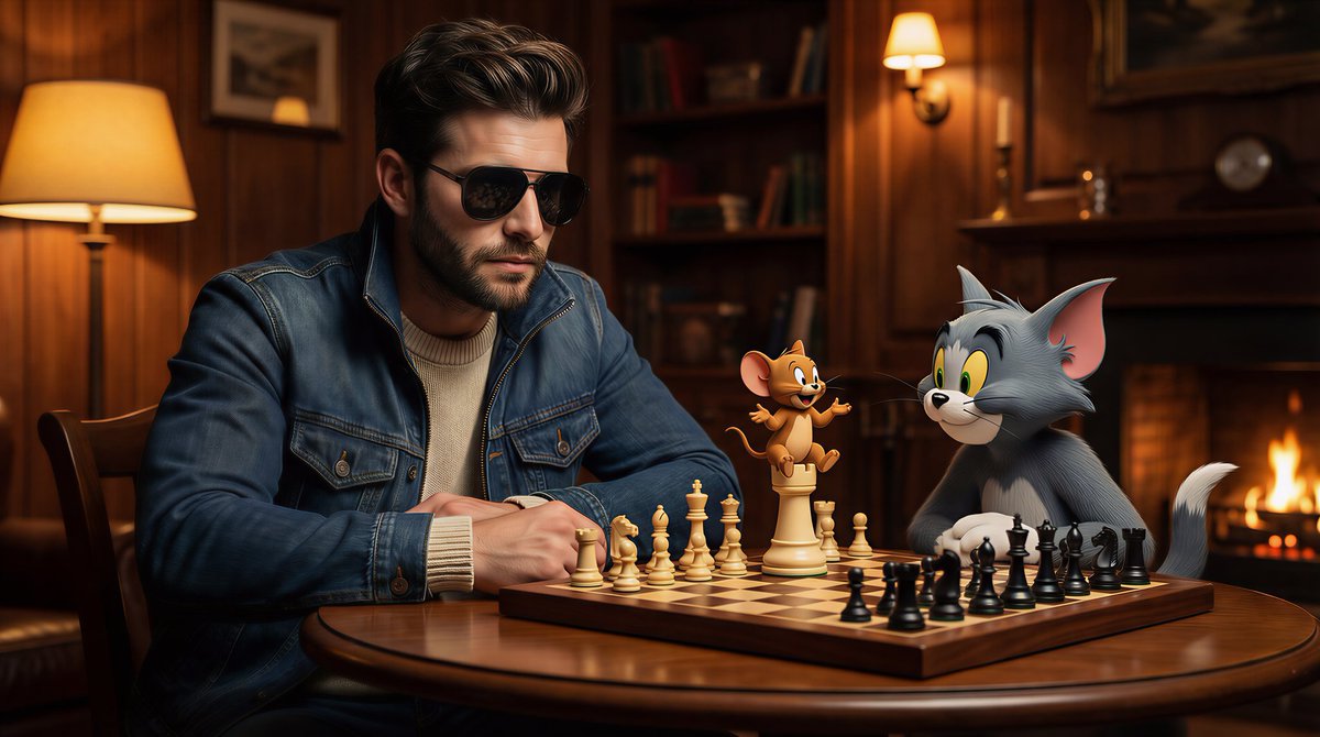 A cinematic, ultra realistic scene of a stylish man wearing s...