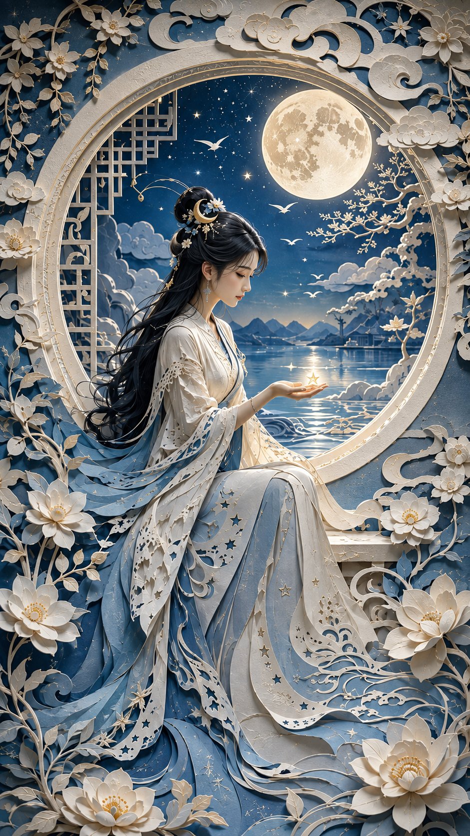 东方剪纸艺术:我心寄明月