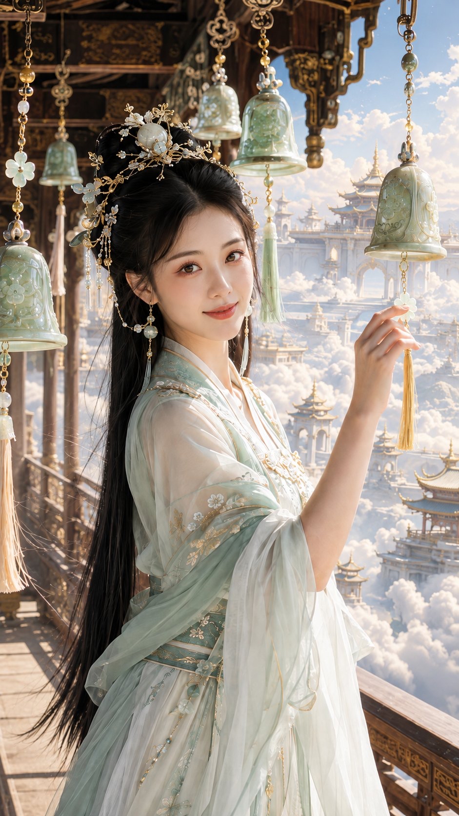 古风仙侠灵动女主与唐风凤凰金殿