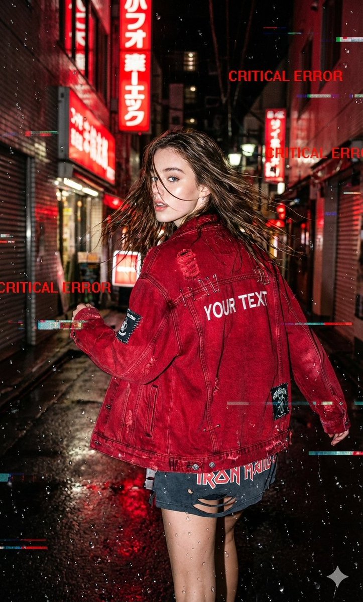 A raw, candid street style shot of reference running through...