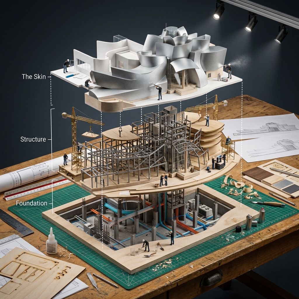 Input Variable: [Any Famous Building Guggenheim, Burj Khalifa...