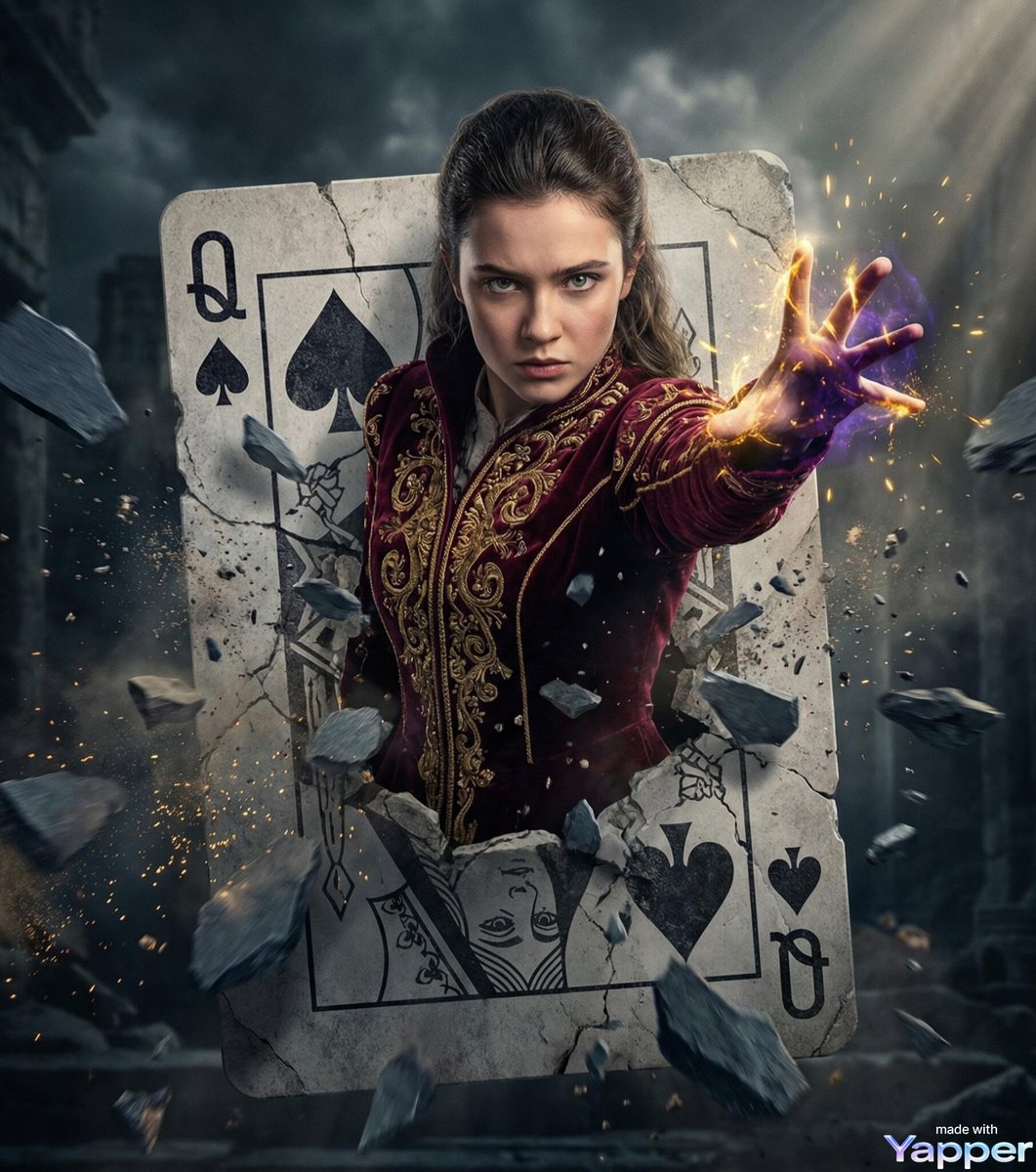 Make a hyper realistic cinematic movie poster of a powerful y...