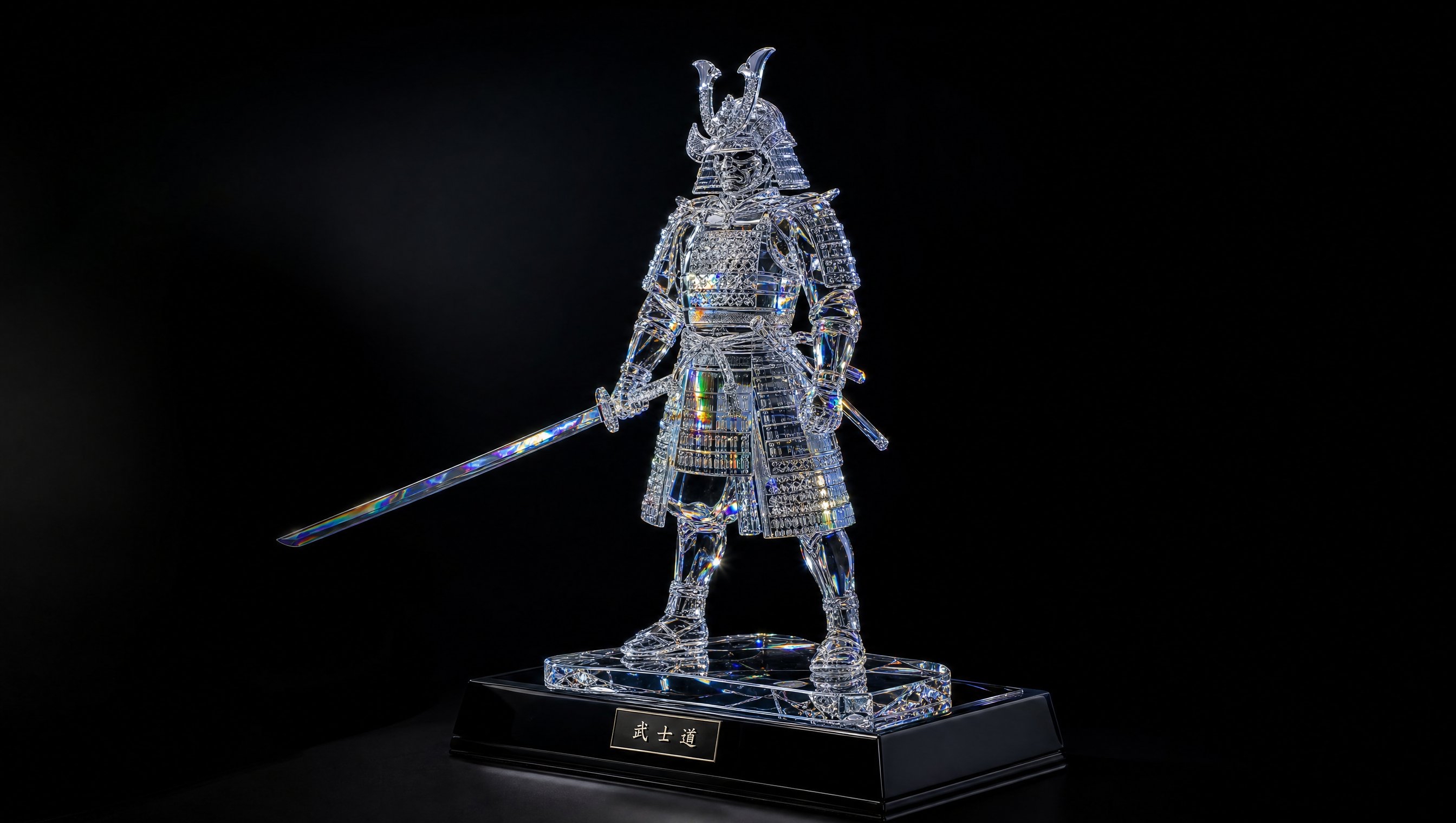 Love these crystal glass sculptures! Great prompt.