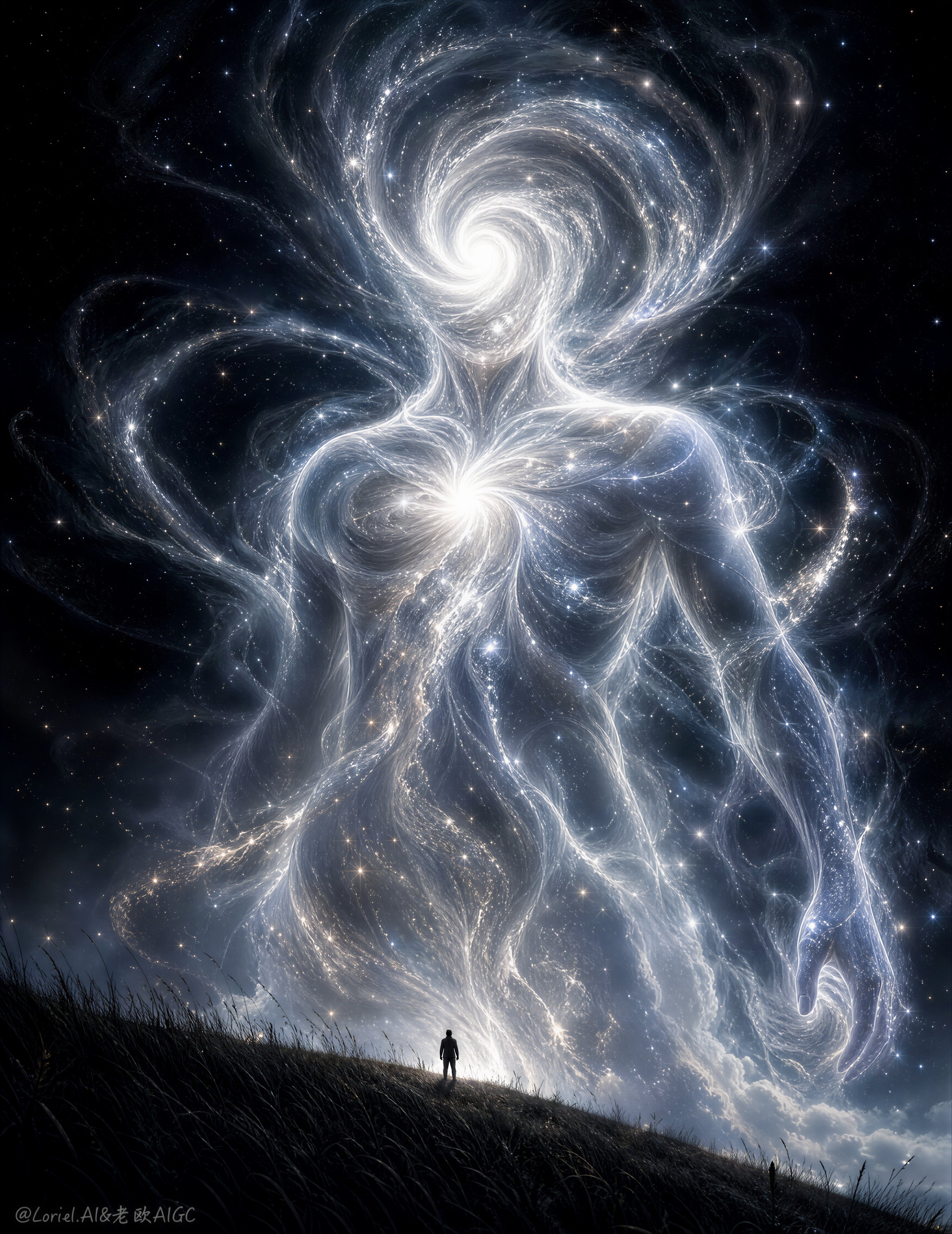 宇宙掌中涡：超大尺度 cosmic fantasy 插画 - 图 2