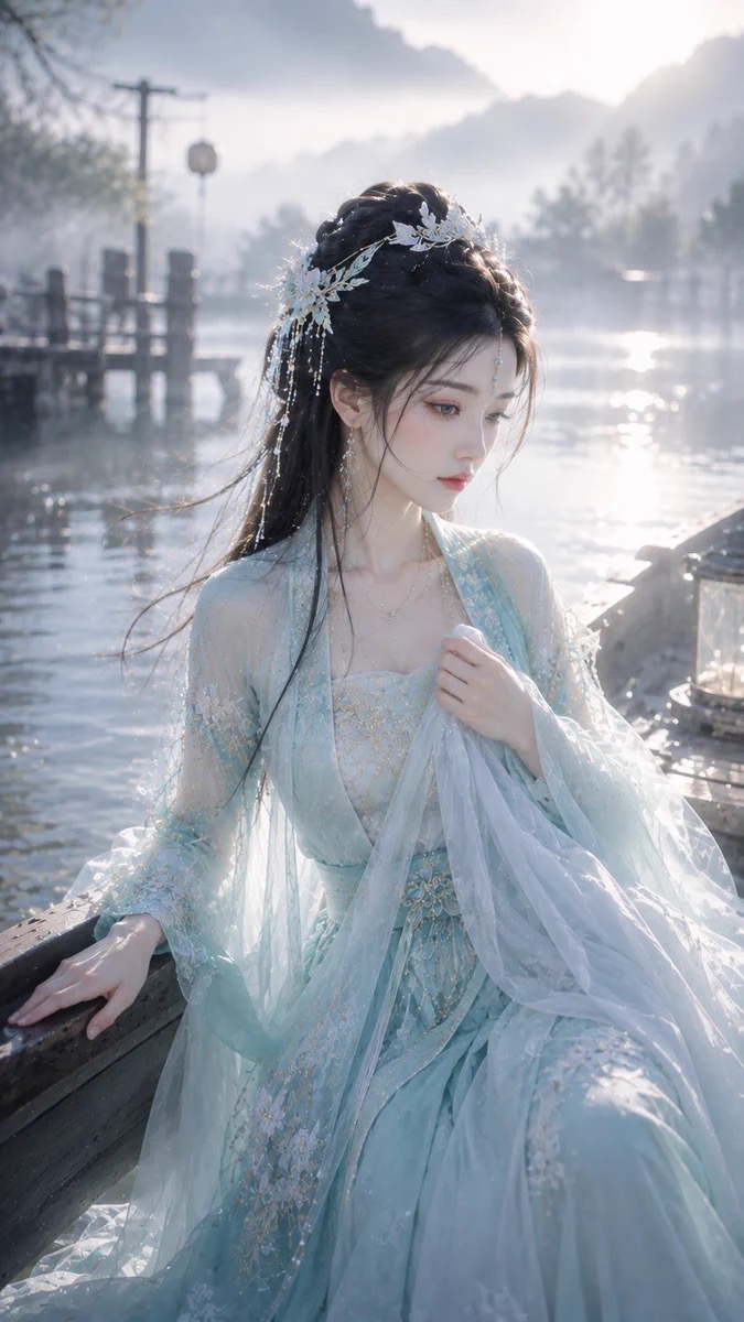 晨雾兰舟仙侠叙事写真 - 图 2