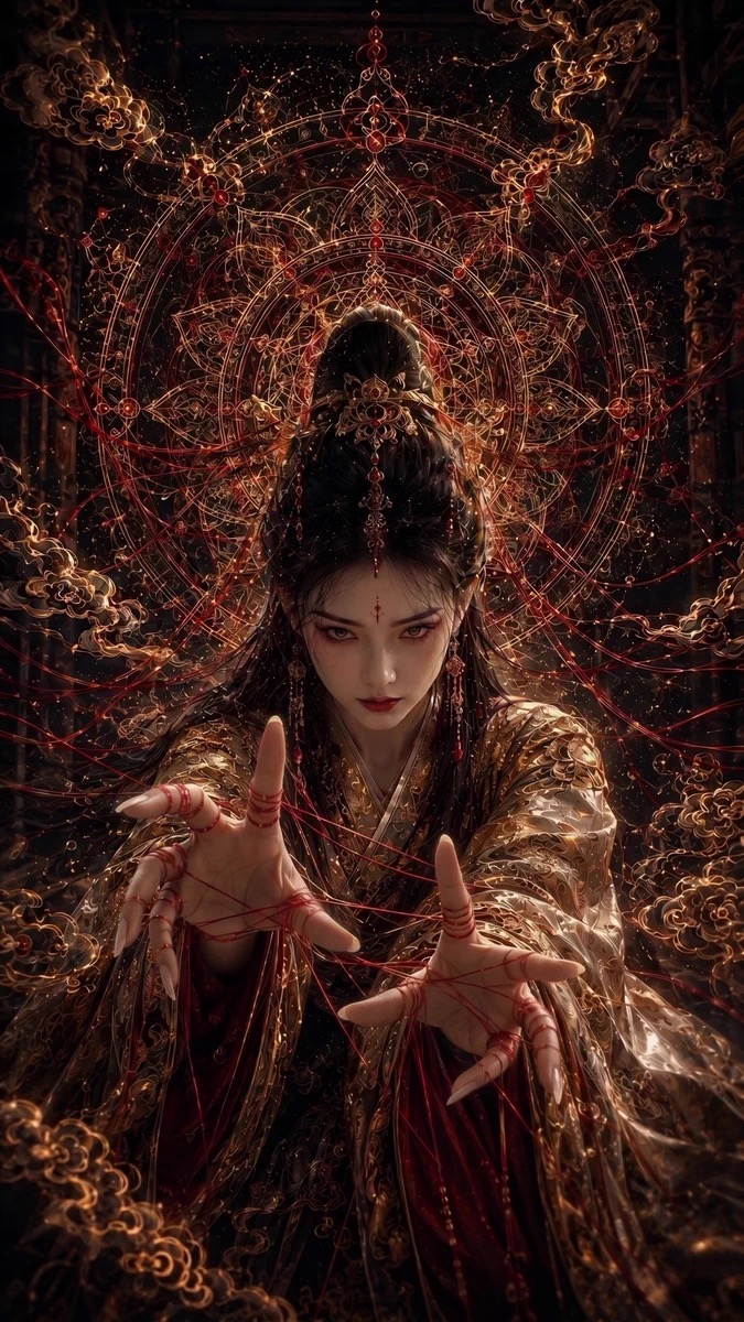 金锦龙袍命运织者唐卡美学