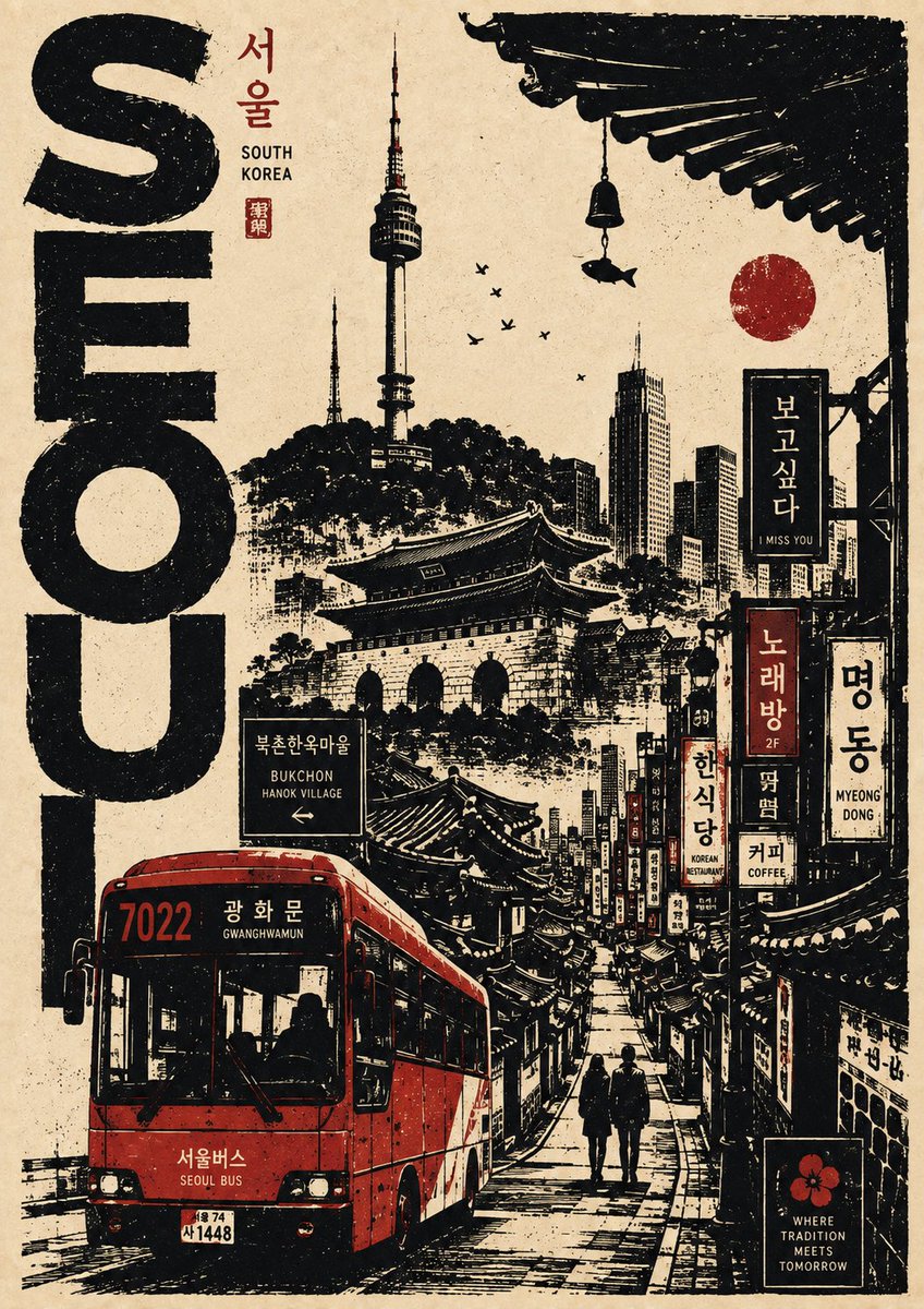 复古旅行：木刻与丝网的混合 - 图 3