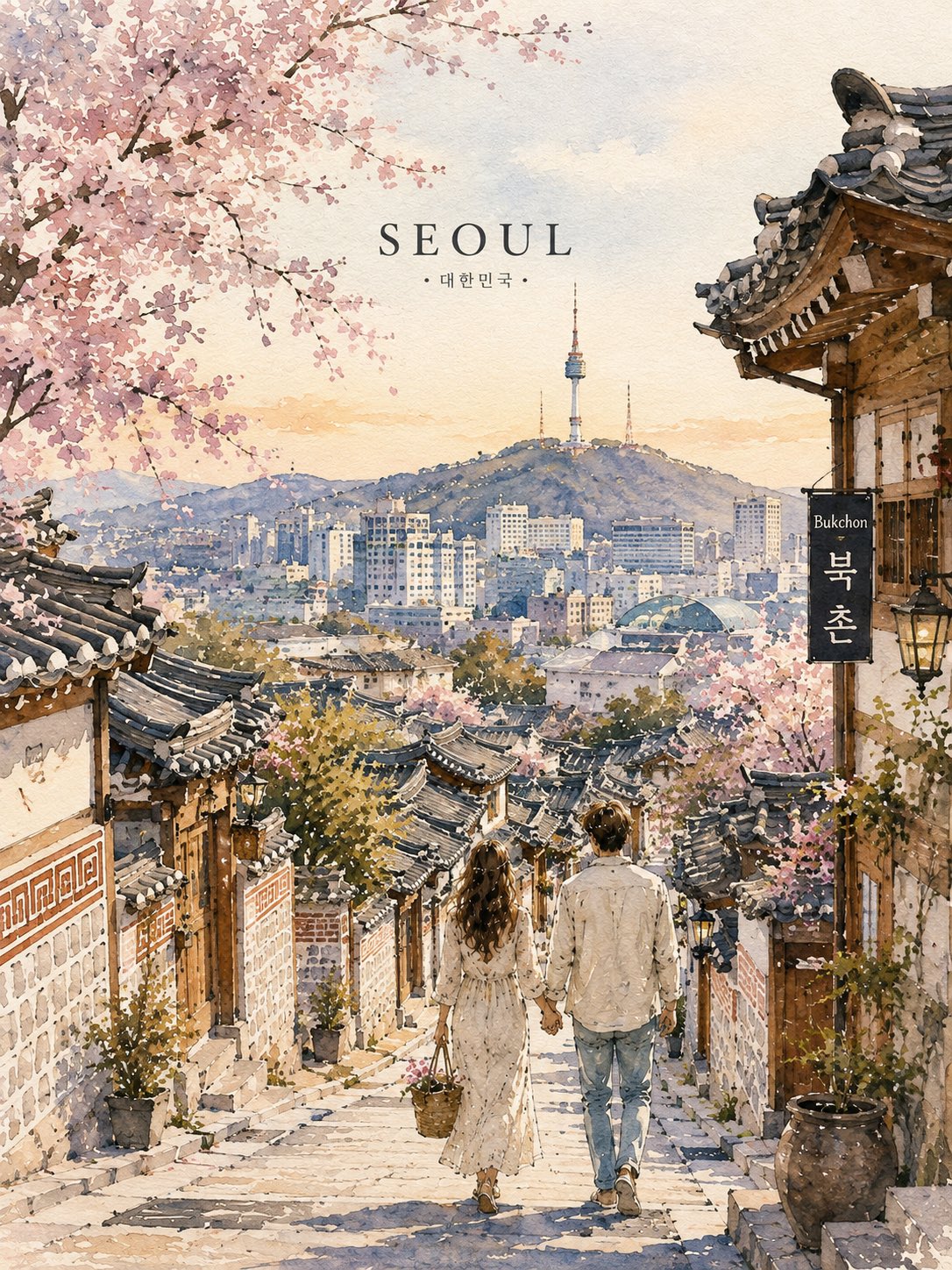 水彩漫游：沉浸式城市旅行海报框架 - 图 2