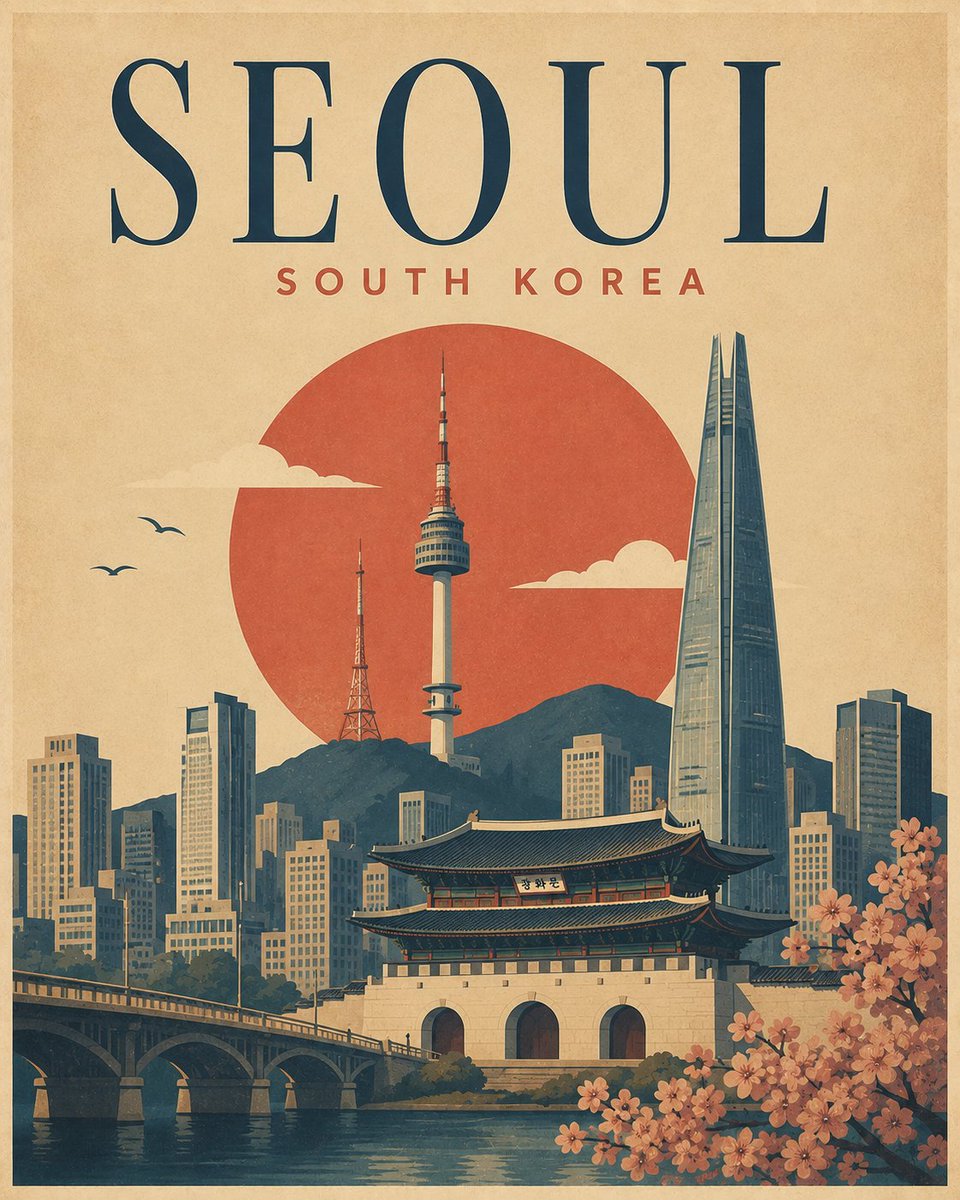 极简复古旅行海报 - 图 2