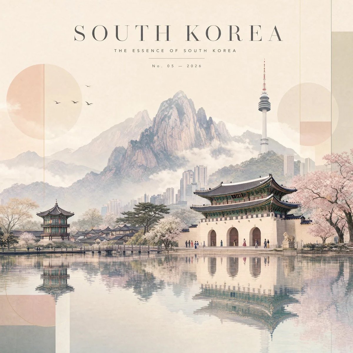 极简旅行海报：梦幻地标编辑风 - 图 2