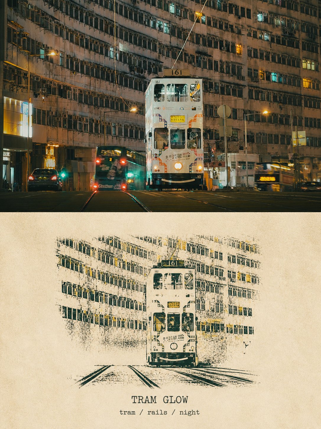 粗颗粒旅行印记：照片转版画 - 图 2