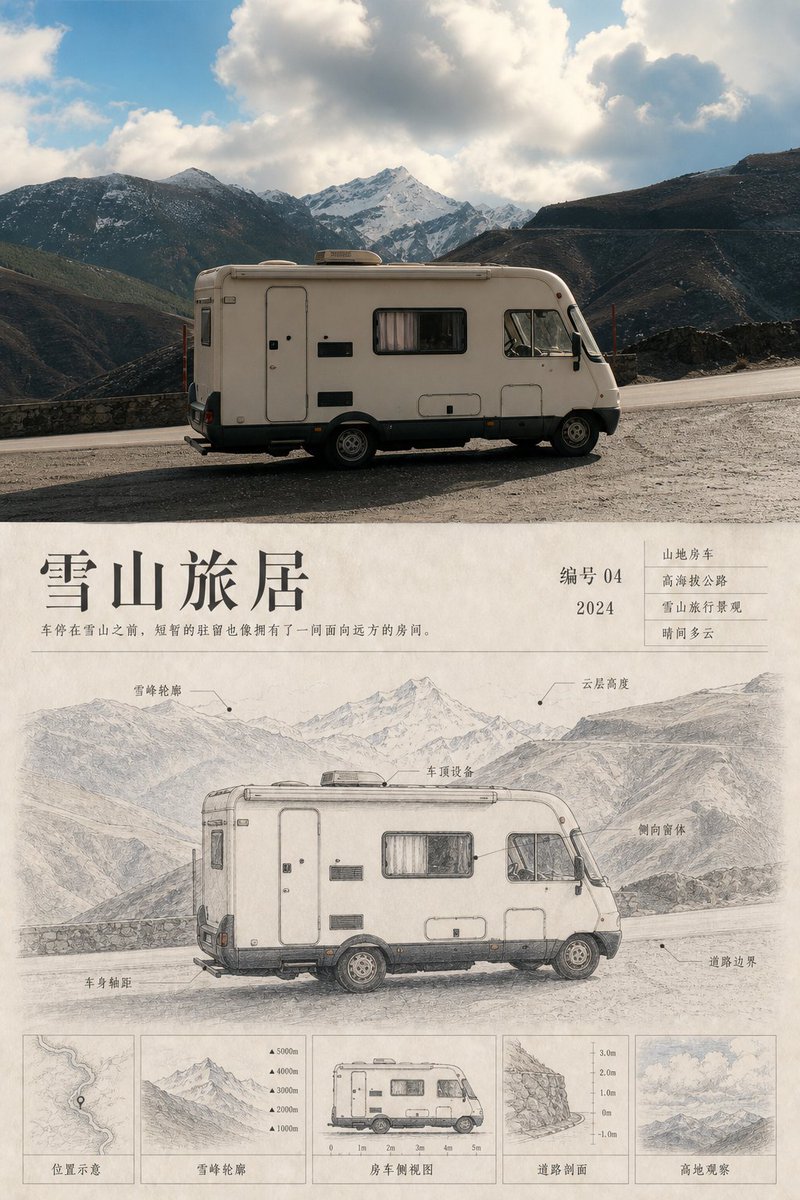 旅行观察档案：手绘素描海报 - 图 4