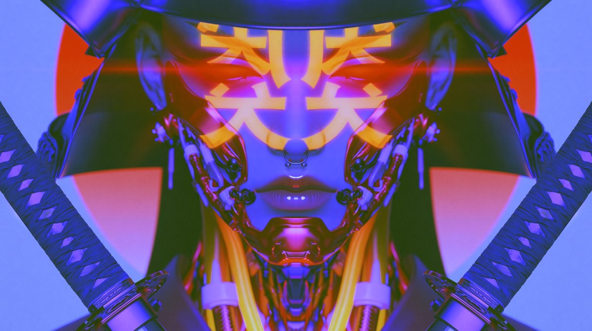 赛博武士:全息鬼面机械武士