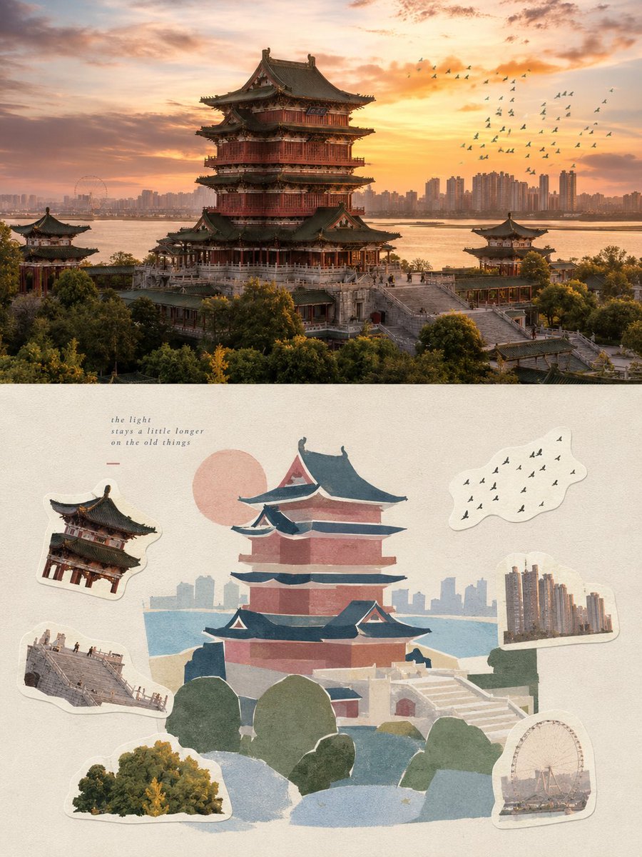 选择性记忆:贴纸拼贴视觉海报