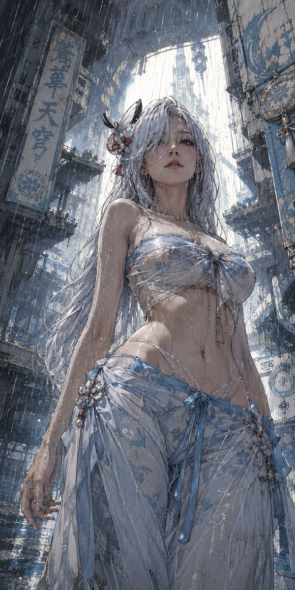 原神×粗野主义：雨中科幻角色 - 图 2
