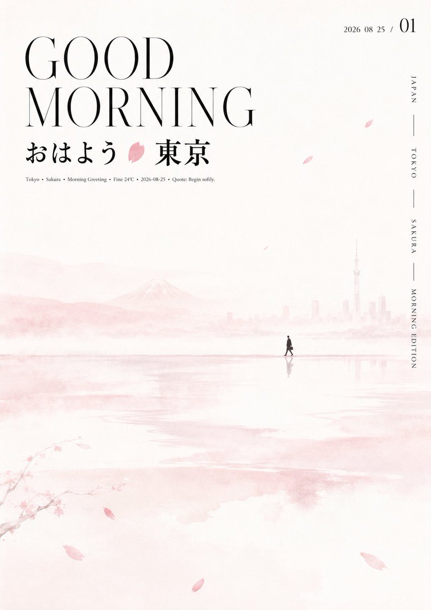 东方节令早安极简海报