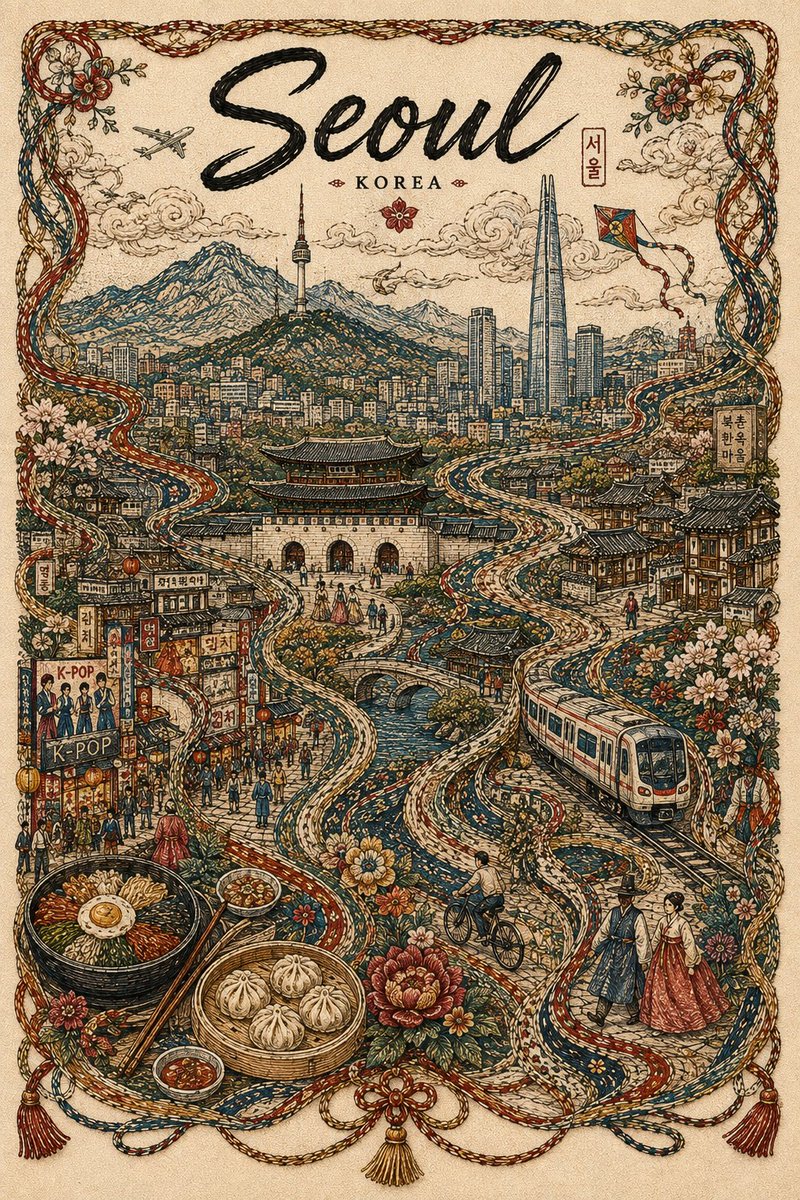 编织之城：纺织艺术旅行海报 - 图 4