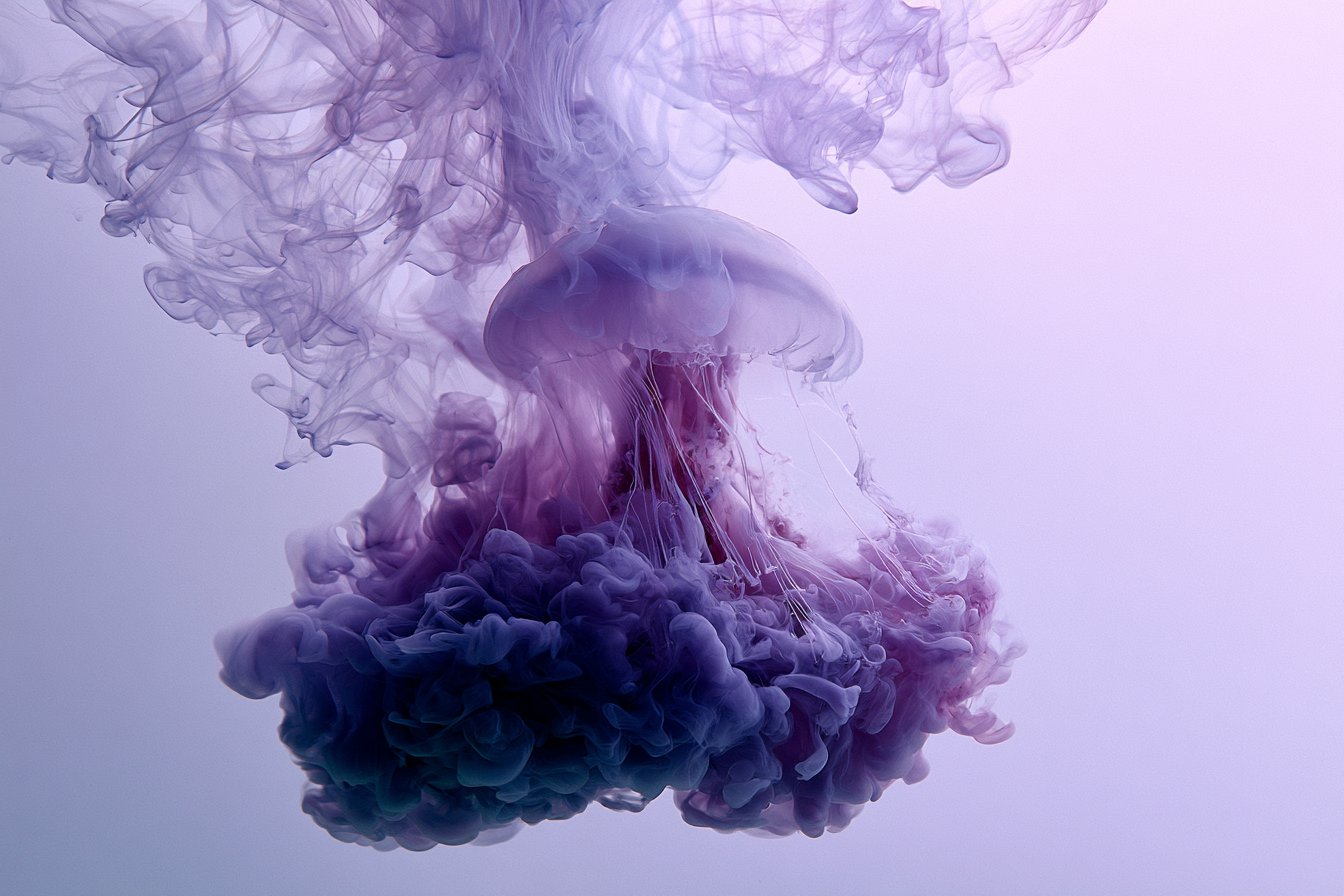 水墨沉染·水下肖像