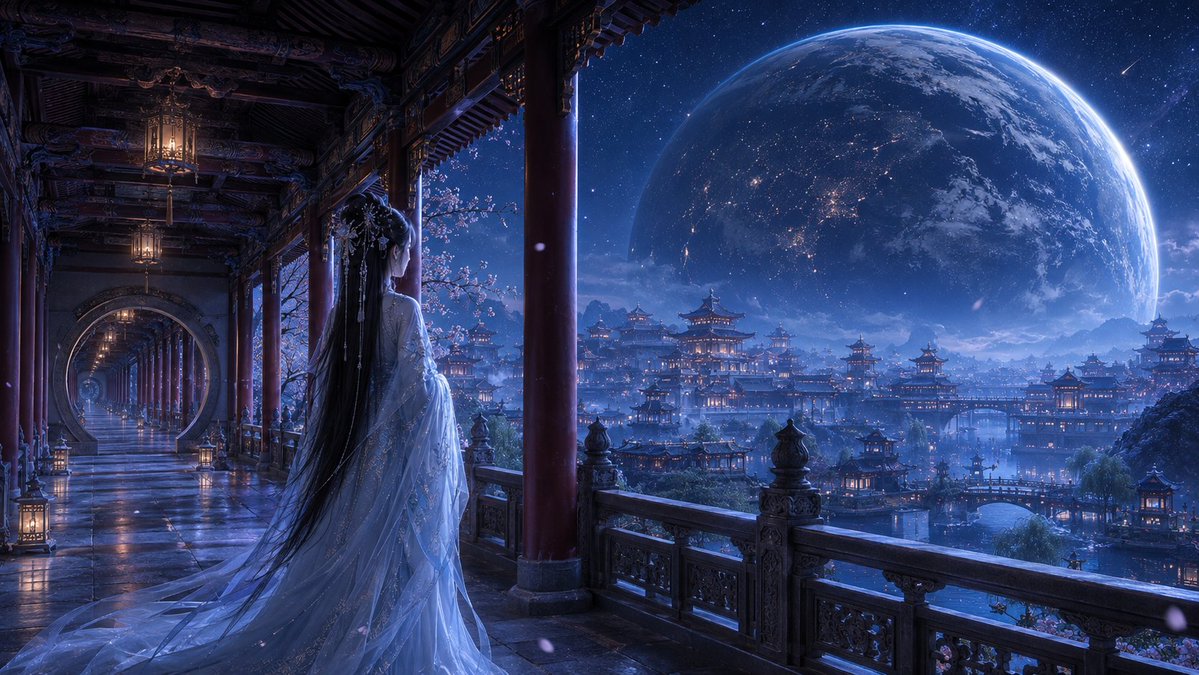 宇宙边缘的东方天宫：巨物星球夜景 - 图 3