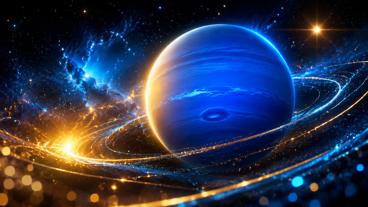 蓝金宇宙行星：梦幻CG轨道环绕 - 图 2
