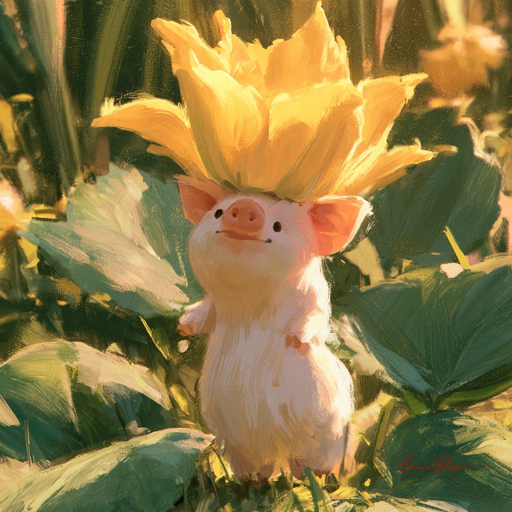 菜园里的小猪绅士