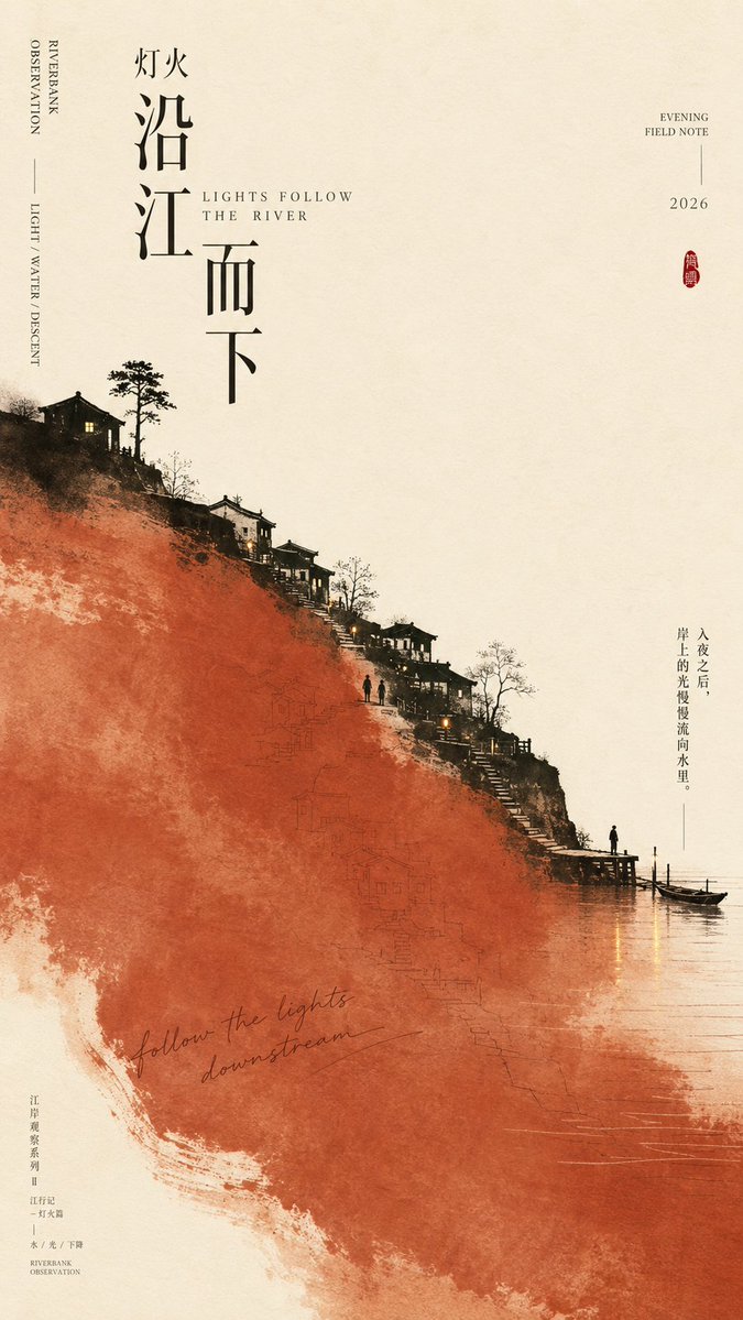中式极简海报：大色域参与构图的东方美学 - 图 2