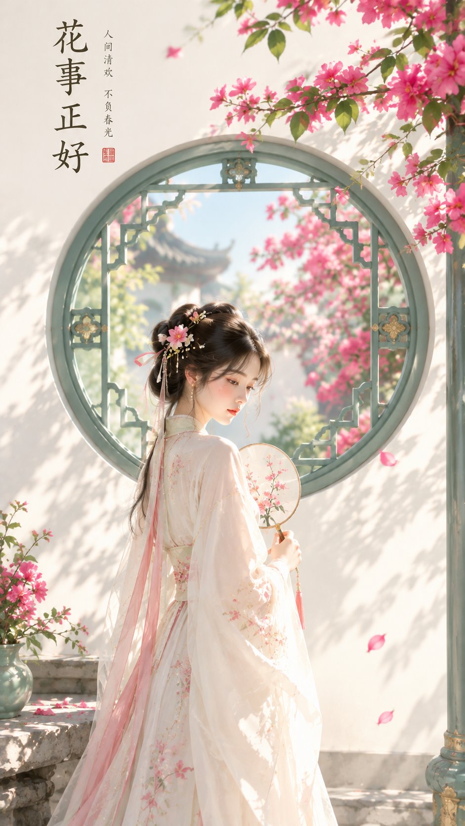 东方禅意壁纸：花事正好与夏日清欢