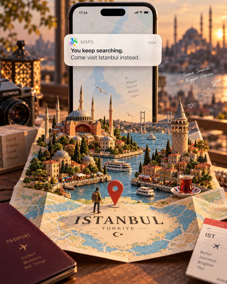 手机旅行海报：导航卡片叠入画面 - 图 2