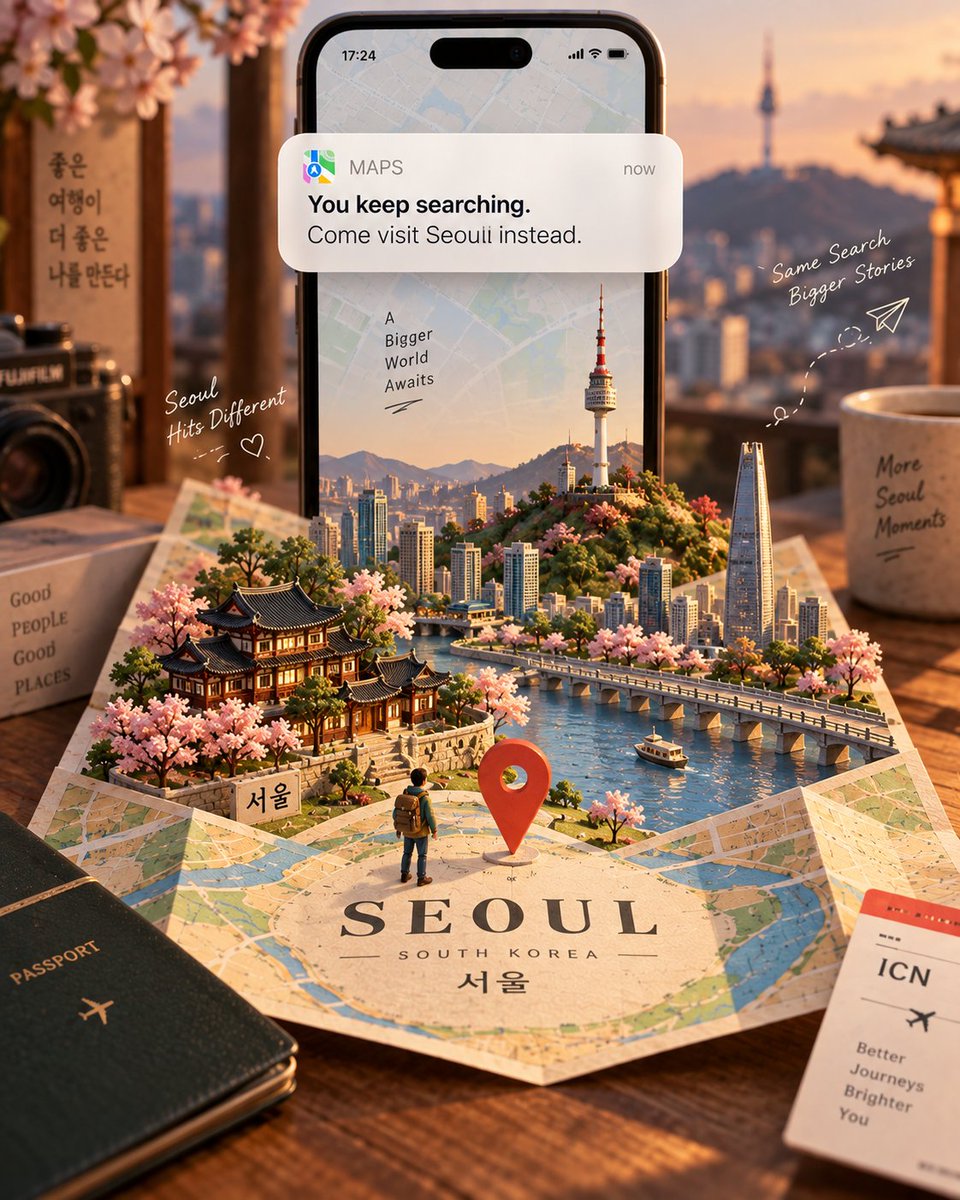 手机旅行海报：导航卡片叠入画面 - 图 3