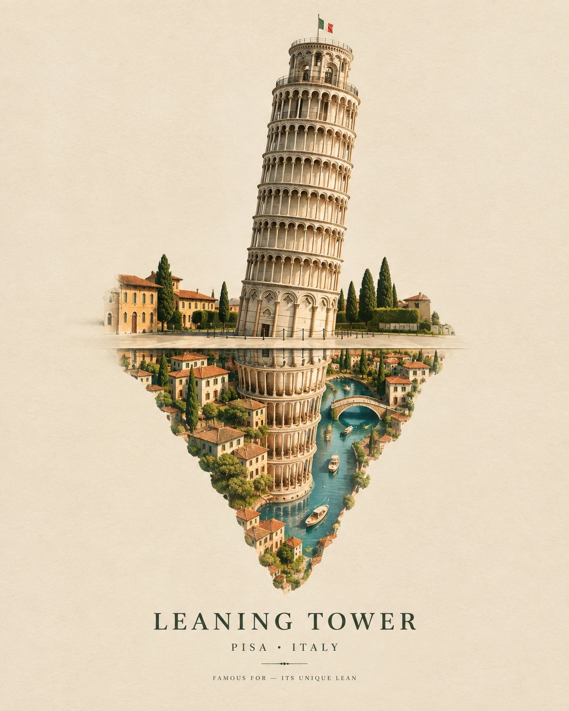 倒影微缩城:超现实旅行建筑艺术