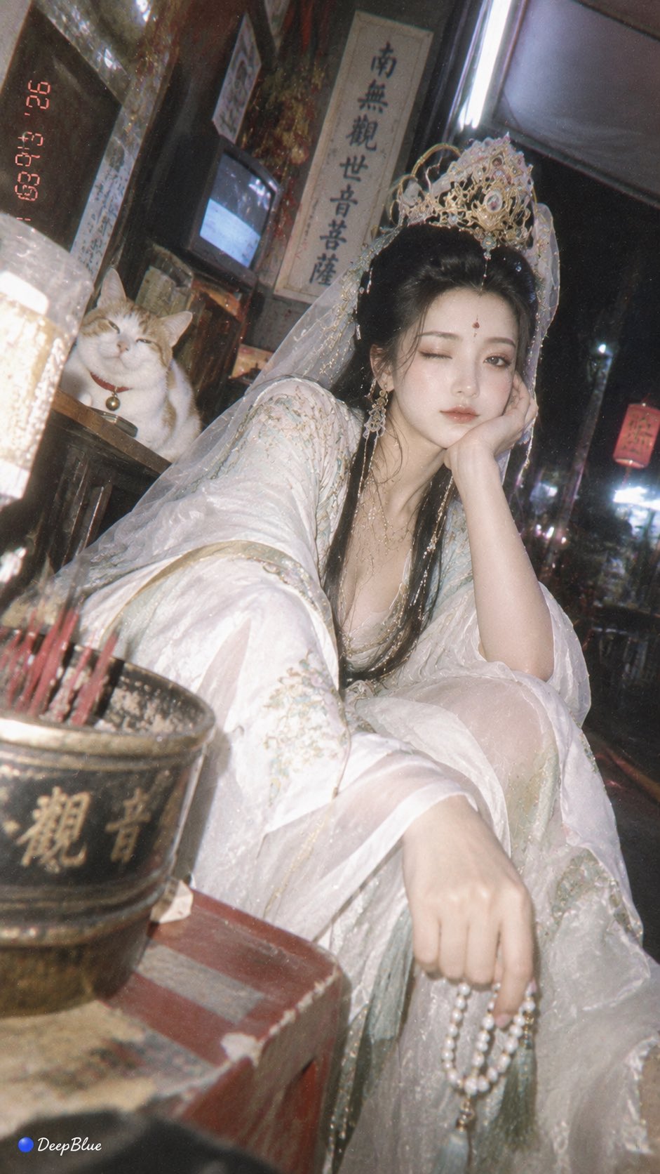 中式梦核：土地庙红衣新娘的CCD柔焦直闪 - 图 3