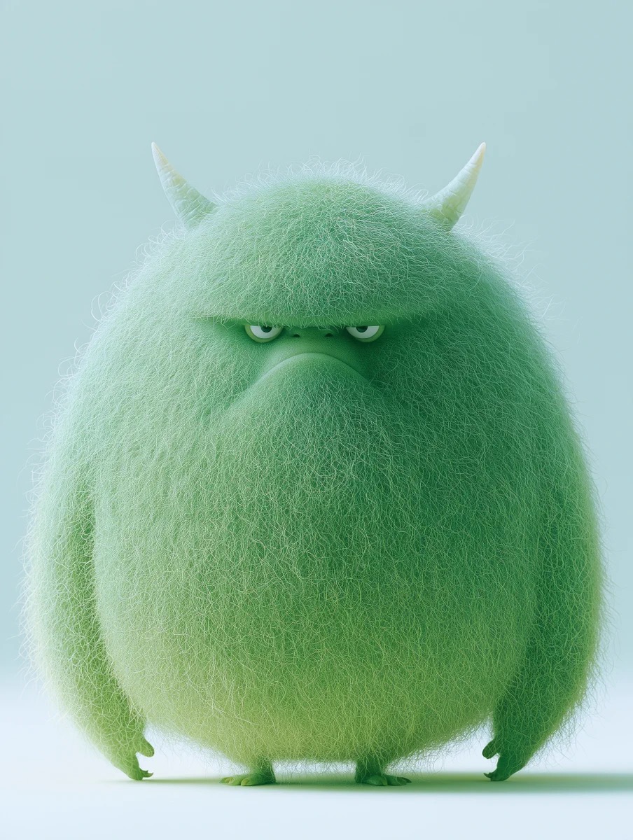 奇幻绒毛动物：超现实生物的蓬松质感 - 图 4
