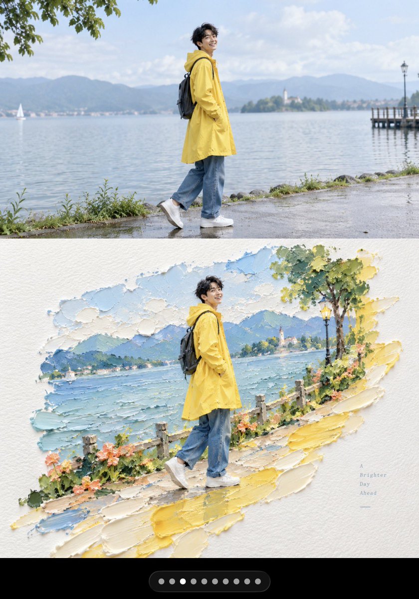 照片转纸雕：上下双拼编辑海报 - 图 3