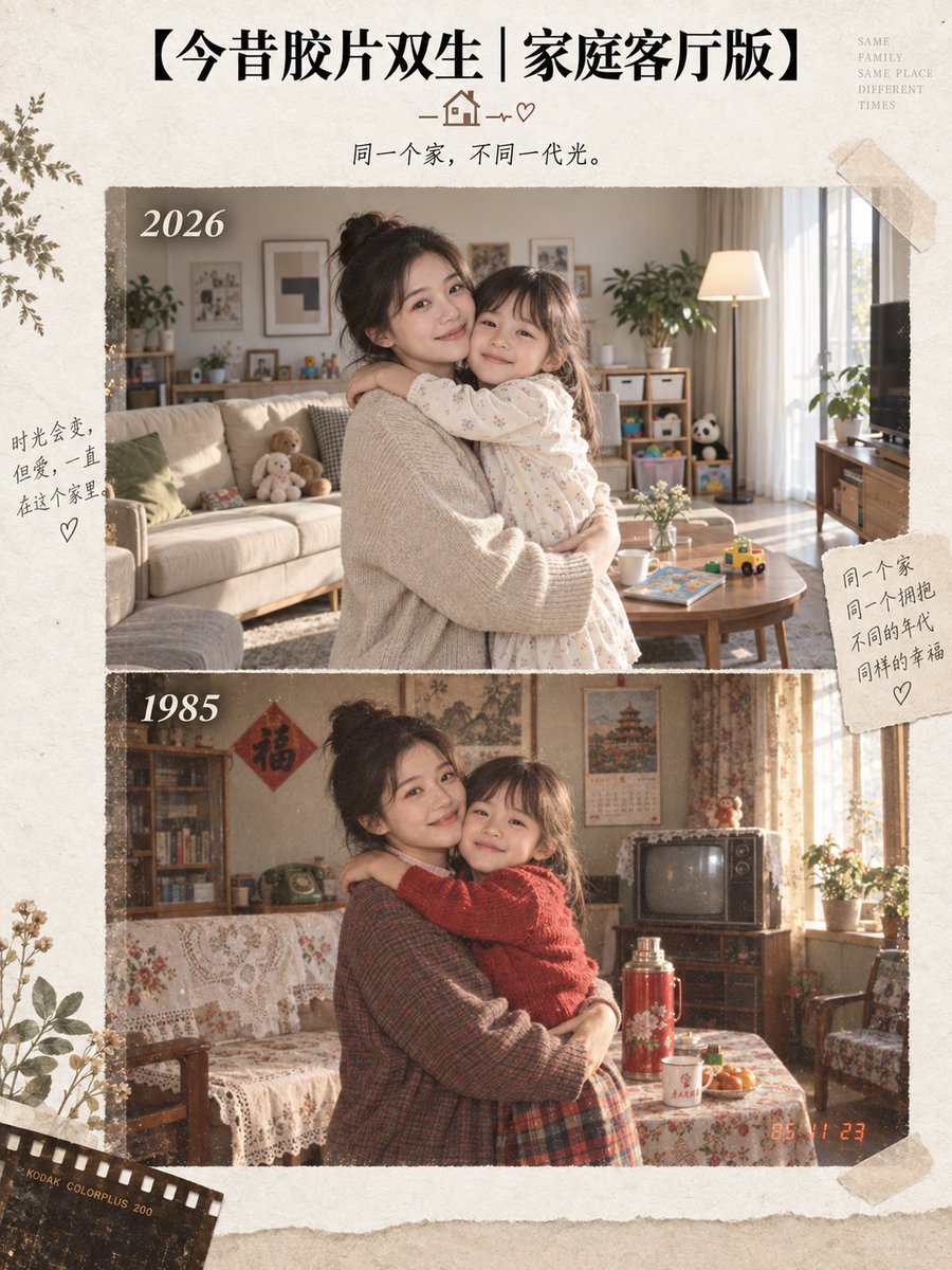 今昔胶片双生：跨越40年的时空合影 - 图 2