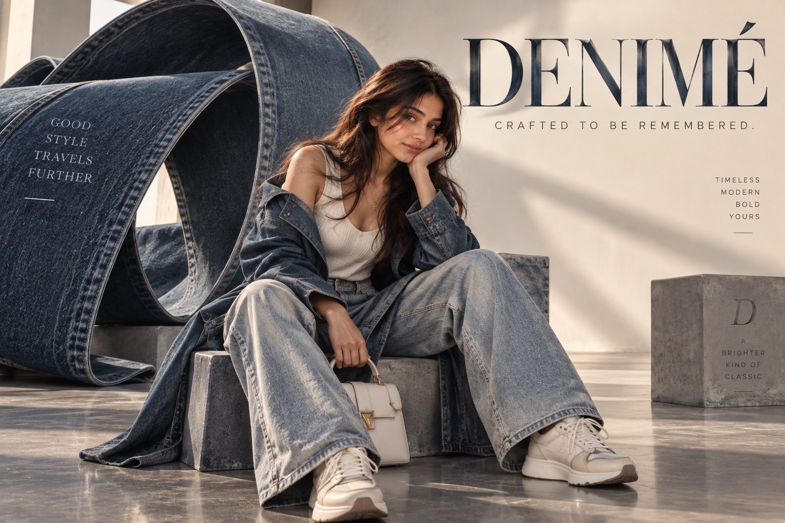 牛仔时装海报：高定 denim 广告 - 图 2