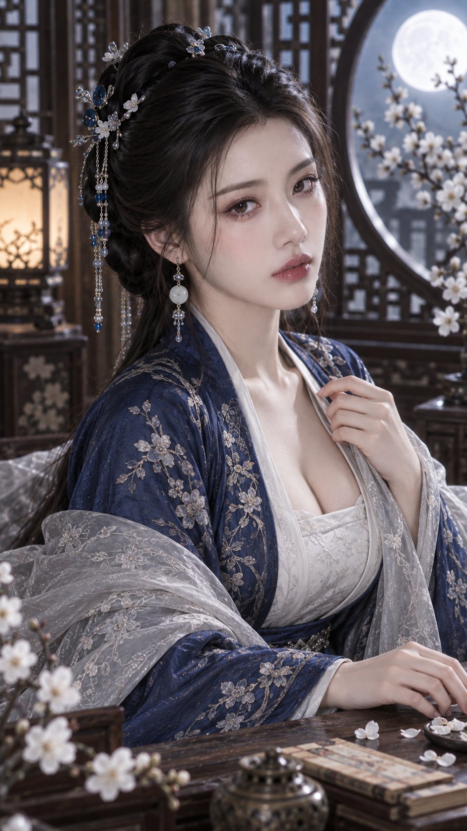 桃枝逗春风：古风撞色美妆特写 - 图 2