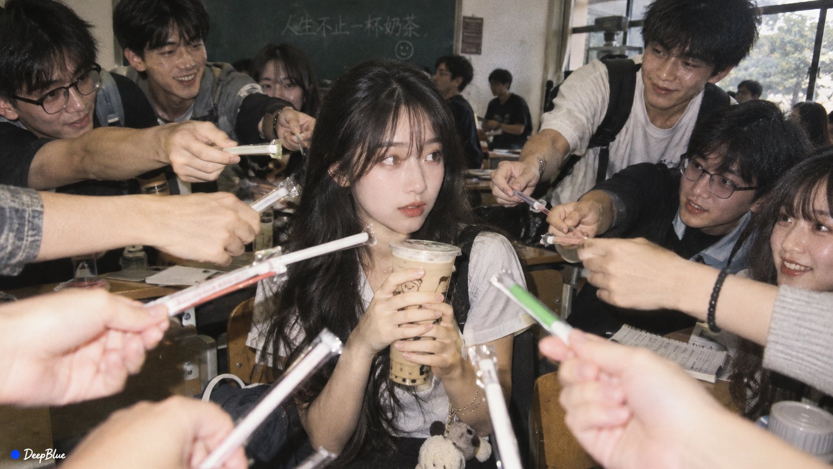 红楼梦群芳夜宴：最后的晚餐构图 - 图 2