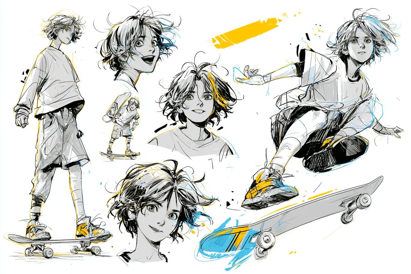 Amira Zairi Prompt share: Pastel Manga Character S... - 图 3
