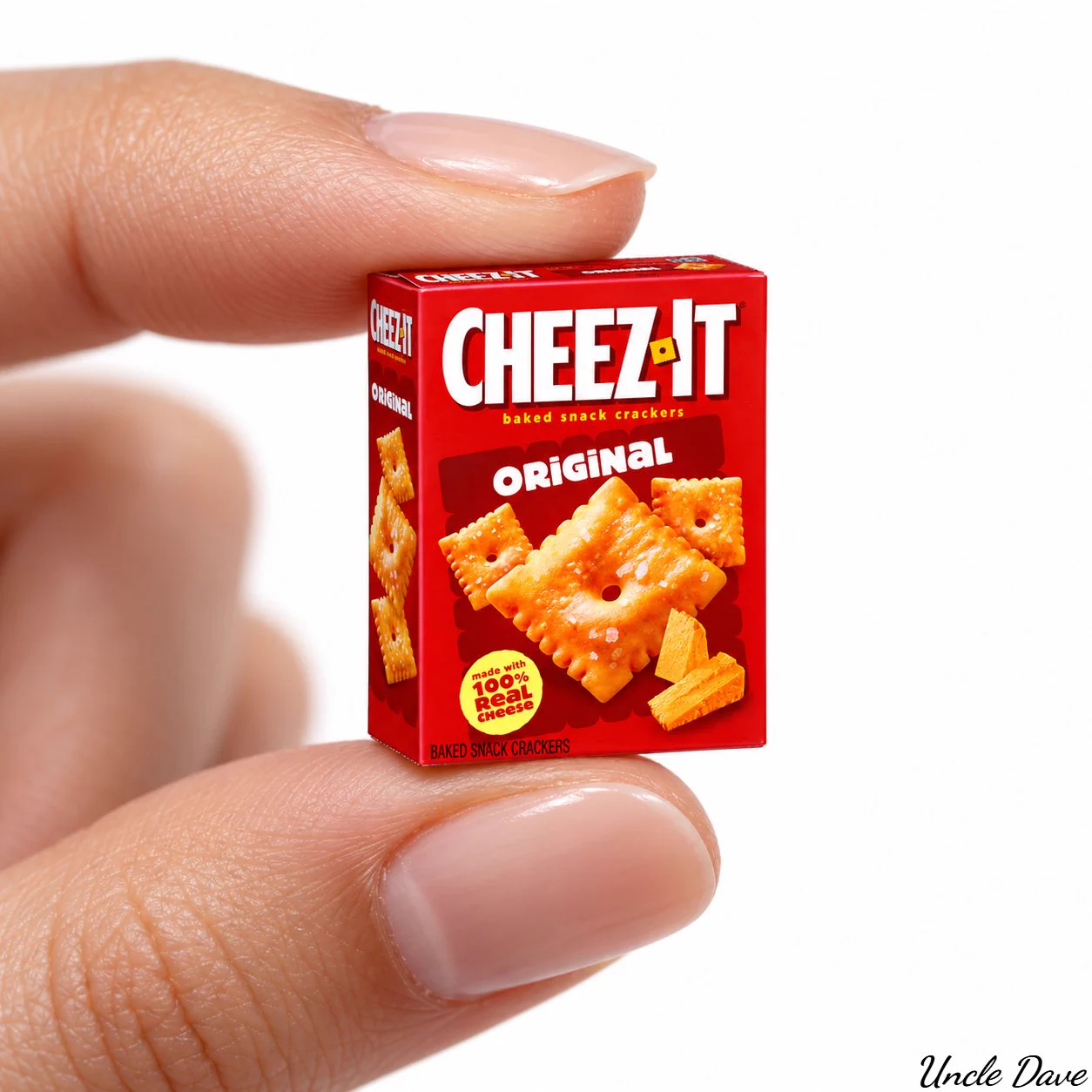 微缩广告:Cheez-It饼干盒的精致特写