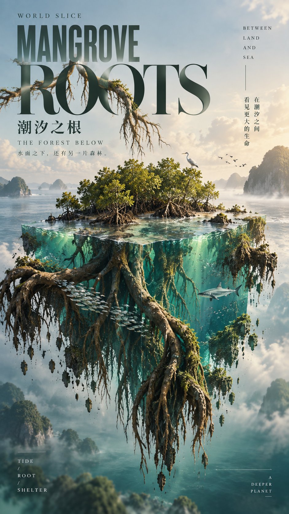 银鸥掠过风景海报的自然诗篇 - 图 4