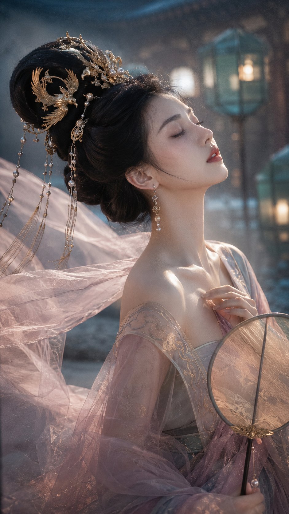 广角直闪下的摩天楼夜景七美合影 - 图 2