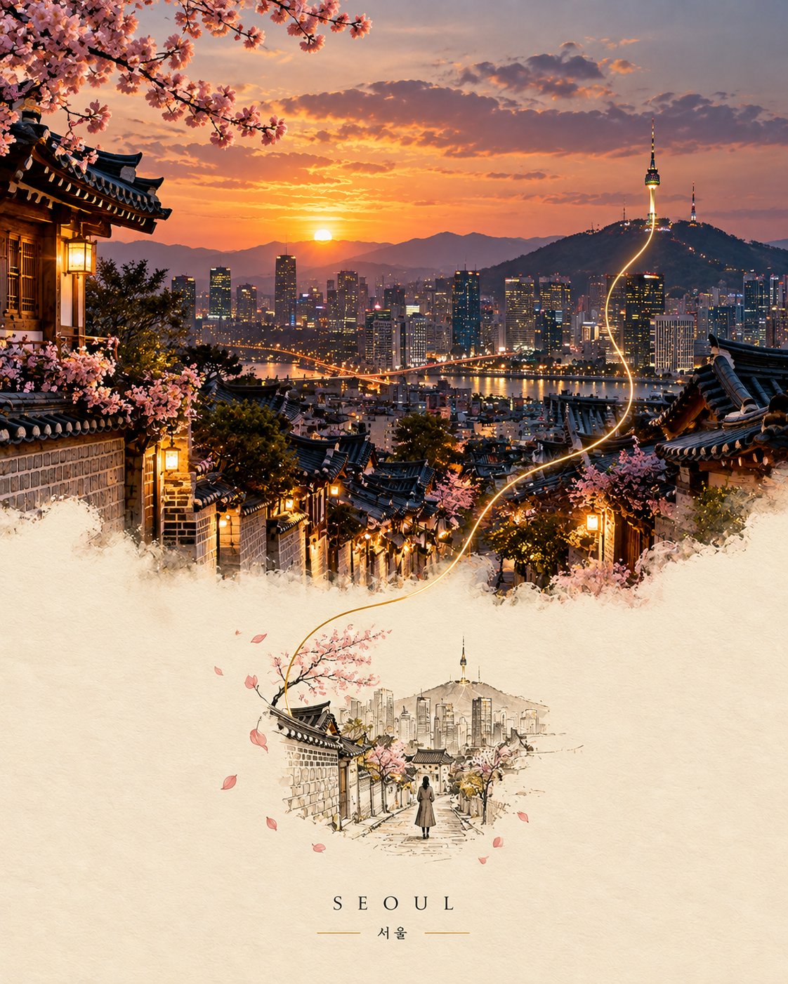 高级竖版概念旅行艺术风海报 - 图 2